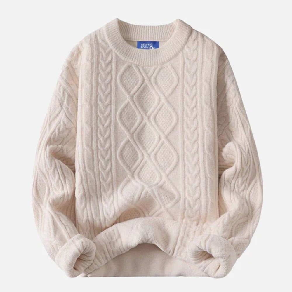 Aelfric Eden Solid Color Crew Neck Sweater